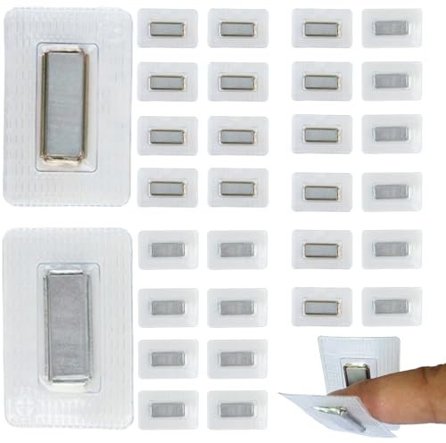 15 Paar Magnetknöpfe Zum Annähen, Magnete Zum Einnähen, Starker Magnetverschluss Für Taschen Und Kleidung, Versteckte Mini Magnete Mit PVC-Beschichtung, Ideal Für Nähprojekte Wie Vorhänge Und Taschen