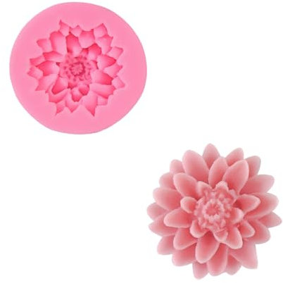 Moule en silicone en forme de fleur - Moule 3D en silicone - Grandes bougies - Fleurs - Moule en silicone - Moule à bougie - Lotus A
