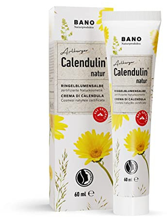 CALENDULIN Natur Ringelblumensalbe - zertifizierte Naturkosmetik, fördert und pflegt die Regeneration der Haut nach leichten Entzündungen