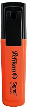 Pelikan 803601 Textmarker Signal Leuchtorange, 10 Stück in Faltschachtel