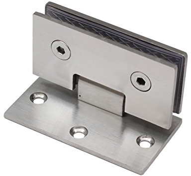 Edelstahl 6mm 8mm Glastür Scharnier Duschtür in 4 Varianten (Wand/Glas B)
