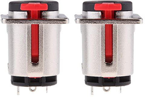 perfk 2pcs Klinken Einbaubuchse 6,3mm offen mit, einfach instaliert