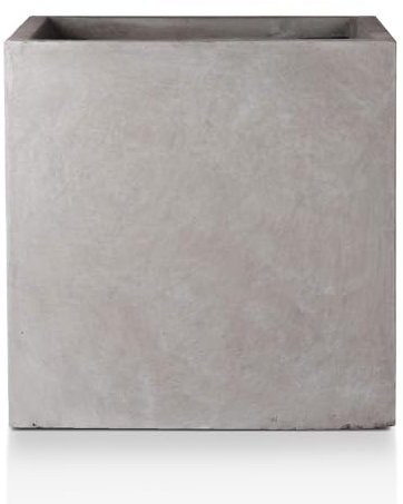 IDEALIST Large Plant Pots 60cm Square Planter, Grey Reinforced Stone, 195L