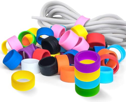 Grifiti Band Joes 0.8 X 0.25 Inch Small Elastic Silicone Rubber Bands Rings Gasket Food Cooking Durable Office Boxes Wraps 20 Pack Assorted Colorful Strong Rubberbands Heavy Round Siliconebands