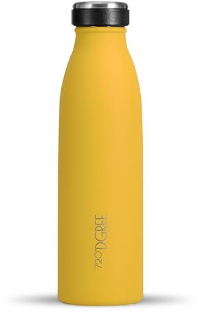 720°DGREE Borraccia Termica 500 ml milkyBottle - Senza BPA, Prova di Perdite - Bottiglia Acqua Termiche in Acciaio Inox - Borracce Perfetto per Bevande Calde, Fredde, Bambini, Bambina, Scuola