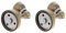 MroMax 201 Stainless Steel Door Magnetic Catch Holder Stopper Screw Wall Mount Brass Tone 2pcs