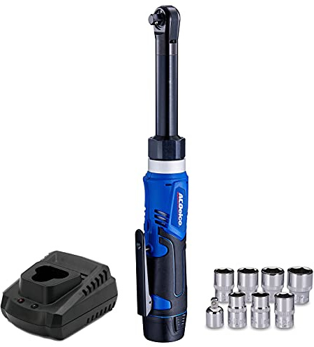 ACDelco ARW1218-3P G12 Series 12V Li-Ion Cordless 3/20.3 cm 12.2 m-lbs Erweitertes Ratschenschlüssel-Werkzeugset
