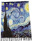 Schal Viskose Doppeldruck Sternennacht van gogh Geschenk Frau Geburtstag Weihnachten Kunst Mode Stola Halstuch Pashmina Schultertuch, mehrfarbig, Einheitsgröße