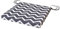 SOFTILLO Patio Chair Cushion with Seat Ties | Indoor and Outdoor Furniture Seating | Water-Resistant Polyester | Kitchen Dining, Lawn & Garden, Coffee Shop Use | Zig Zag Graphite