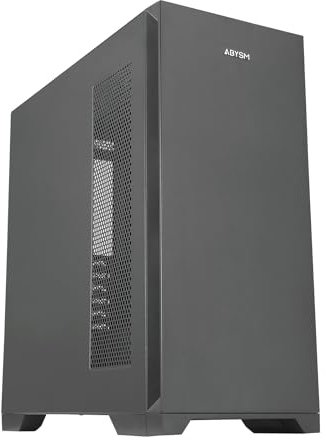 Abysm Gaming Danube Mura Pro - Caja de Ordenador Gaming E-ATX USB 3.2 Negra - Torre PC de Alto Rendimiento con Amplio Espacio y Ventilación Optimizada