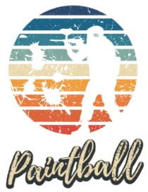 Paintball: Das perfekte Geschenk für Paintballspieler und Airsoft Legenden mit Retro Sonne und Vintage Stil - Tolle Geschenkidee zum Gotcha spielen | ... Seiten Gepunktet 6x9 in (15.24 x 22.86 cm) A5