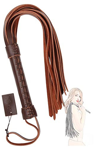 Frusta Versatile in Pelle con Nappe, Accessorio per Lo Yoga per Coppie (Marrone).