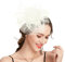 Takmor Fascinator Hochzeit, Hut Damen Mesh Federn Clip Kopfschmuck Fascinator auf Tea Party Kirche Hochzeit Cocktail für Frauen und Mädchen