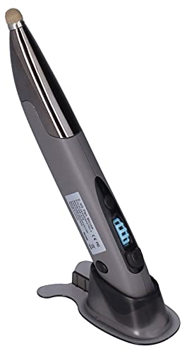 Wireless Optical Pocket Pen Mouse, 2.4GHz USB Wireless Mouse Pen with Stylus Function Adjustable 3 DPI 5 Keys Handwriting Rechargeable Pen Mice Wireless for Laptop Computer Tablet PC (Grey)