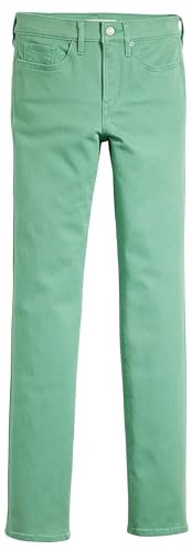 Levi's Femme 314 Shaping Straight Jeans, Vert Beryl, 31W / 32L