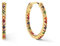 SINGULARU - Gleam Colors Ohrringe. Sterlingsilber mit 18 Kt Vergoldeter Beschichtung und Zirkonia. Schmuck für Damen.