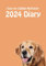 2024 i love my Golden Retriever A4 Diary: Stylish 2024 A4 (8.27 x 11.69) Desk Diary - Week to View on 2 Pages - Year Planner/Journal/Organiser