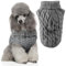 Hundepullover,Kleine Hunde Rollkragen,Winter Warmer Hundepullover,Strickpullover Hunde,Hundepullover Weste,Haustiermantel Kostüm Welpenpullover Katzenpullover 30 x 32 cm