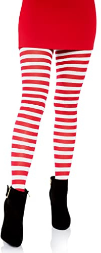 Leg Avenue Nylon Striped Tights Mujer Mujer (Pack de 1)