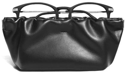 Custodia Occhiali Morbida, Porta Occhiali Da Sole, Portaocchiali Morbido Pelle Nero, Porta Nuvola Occhiali Da Borsa