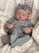 Wisfancy Reborn Baby Mädchen schlafen 19inch 49CM Ganzkörper-Silikon-Baby-Puppe Lebensechtes neugeborenes Baby mit handgezeichnetem Haar Kleinkind Spielzeug für 3 Jahre altes Kind