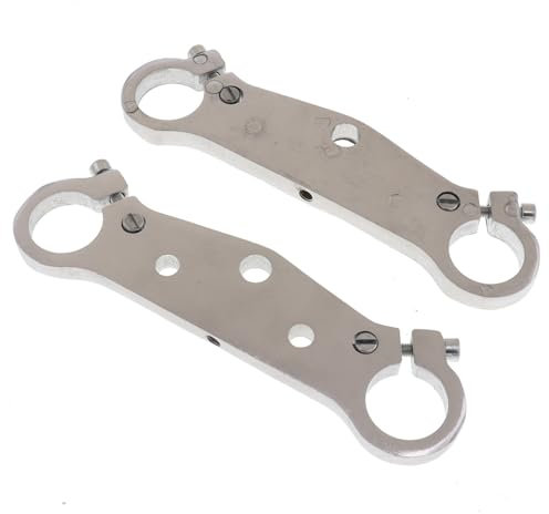 MayNuo 1 Paio 25mm Rubinetto Telaio Forcella Anteriore Piastra di Collegamento Superiore e Inferiore Blocco Triplo Albero for 49cc Mini Moto Dirt Pit Bike