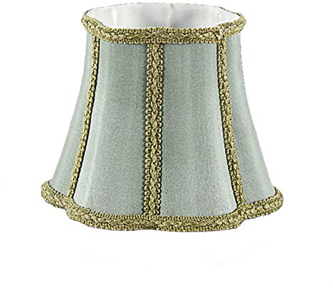 HEYBB Europäischer stil kronleuchter stoff lampenschirm europäischen stil retro stil kreative himmel blau pflaum blüte blühenförmige haushalt kunst dekoration lampenschirm trompete Lampenschirm