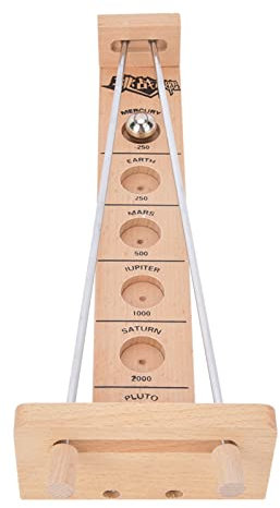 BSTCAR Hölzernes Desktop-Ballspiel, hölzernes Shoot The Moon Spiel, intelligentes Puzzle Balance Desktop Ball Freizeitspiel Lernspielzeug für Kinder Erwachsene Altere