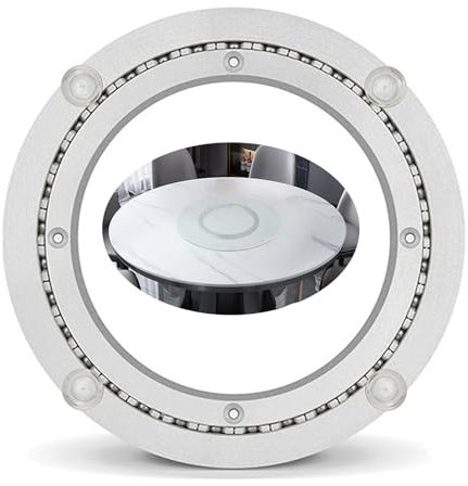 Kugellager Drehteller, Tischplatte Dreh Drehteller Kugellager, Aluminium Legierung Rotierende Lager, Hardware Drehteller, Rotierende Lager Drehscheibe, Ring-Drehscheibe (Size : 45CM(17.7INCH))