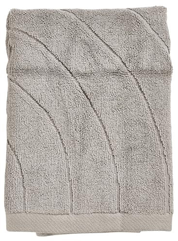 Zone Denmark Time Handtuch, Gästehandtuch aus 100% Baumwolle, Hochwertiges Handtuch fürs Badezimmer, 70 x 50 cm, Concrete