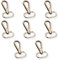 BDEPSTR 8 llaveros, llaveros con ojal giratorio 360° Llavero Premium gancho mosquetón para accesorios de macramé y manualidades DIY