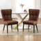 Esszimmerstuhl 2er Set, Kunstleder Moderne Esszimmerstühle mit hoher Rückenlehne, Polsterstuhl,Dining Chairs, Metallbeinen & 150 kg Belastbarkeit, Küchenstühle für Esszimmer, Wohnzimmer & Küche