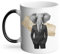Mug Thermo-réactif Tasse Magique - Elephant de Wall Street Collage Art Surréalisme Business - 325 ml