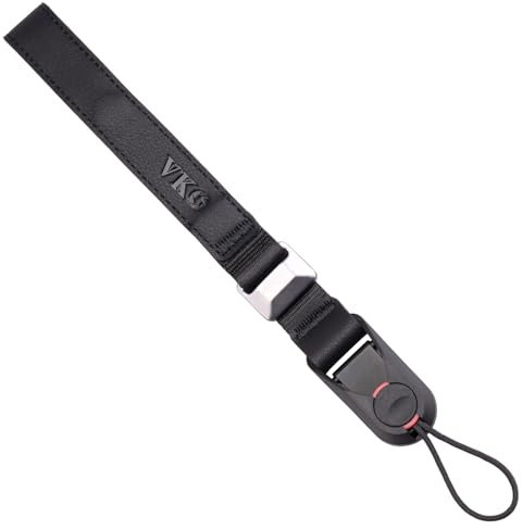 VKO Camera Wrist Strap Adjustable Quick Release Camera Wrist Lanyard Tether for Man Woman Photographers Wristband for SLR DSLR Digital Mirrorless Camera(Black)