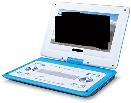 ZKLGS DVD Player for TV, HD Big Screen 14 Inch Video DVD Player Portable Dvd Support Card U Disk Game Move MP3 Speaker Support Digital TV Game Consoles for Family Movies(Blu)