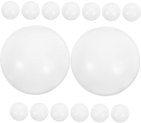 BRIGHTFUFU 15stücke Ersatzbälle Für Tischfußball Weiße Hochglanzoberfläche Kompatibel Mit Verschiedenen Tischfußballspielgeräten Freizeitbälle Für Mini-tischfußball