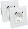 LED ATOMANT Pack 2x Enchufe de Pared Inteligente Cristal Wifi 16A con USB y USB C, Carga Rapida, Medidor de Consumo, Base Schuko para Empotrar, APP Smart Life, Compatible con Alexa y Google Home