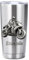 VWCSDSCS Gobelet de voyage isotherme en acier inoxydable 3D avec nom personnalisé avec couvercle, cadeau pour les amateurs de moto, motards, garçons, hommes, conducteurs