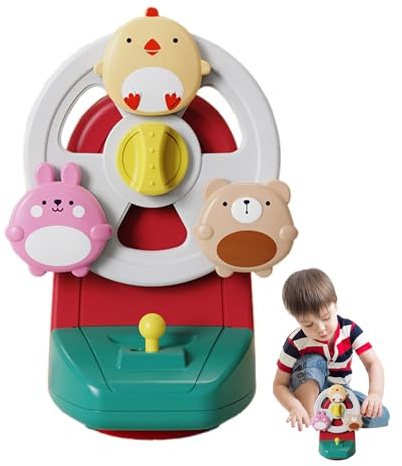 Holdes Jouet pour bébé | Jeu éducatif musical à ventouse, roue rotative pour chaise haute, jouet | pour la maison, l'intérieur, les voyages, la crèche, les jeux d'anniversaire, Noël