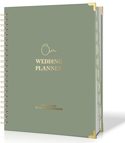 BIROYAL Wedding Planner Book and Organiser for UK Weddings - Engagement Gifts - Ultimate A4 Bridal Planning Journal with Checklist, Calendar & Tips