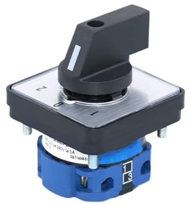 1 pz SZW26/LW26-20/D101.1 20 A 660 V 1-0-2 monofase quattro terminali interruttore a camme di trasferimento rotativo universale 64 x 64 48 x 48 mm pannello(D101.1 1 0 2 48X48mm)