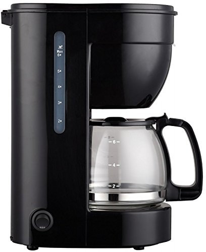 Thulos Nueva cafetera eléctrica con Capacidad para 6 Tazas y depósito de 0.75L. con Jarra de Cristal y Sistema antigoteo.Cumple con normativa ERP, respecto al Ahorro energético.Potencia: 650W.