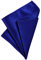 DonDon Herren Einstecktuch 21 x 21 cm formstabil und verstellbar für feierliche Anlässe blau