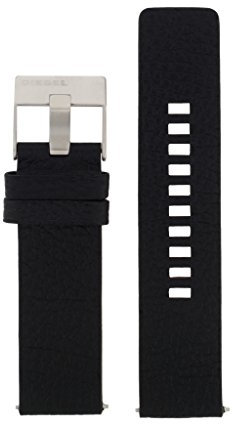 Diesel Original Uhrenarmband 22mm Leder Schwarz Uhrband DZ-1739 / LB-DZ1739