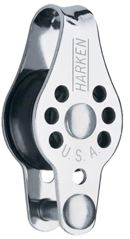 Harken Sailing Dinghy Boat & Yachting - Single Micro Block With Becket - Low-friction Micro blocks are compact and lightweight - Block Size - 22mm