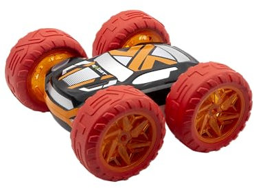 SILVERLIT - Exost Voiture Télécommandée Tout-Terrain 360 Cross COULEUR ALEATOIRE - Batterie Rechargeable - Conduite sur 2 Faces à 360° + Phares LED - Dès 5 Ans