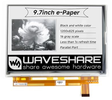 Waveshare 9.7 inch E-Ink Raw Display Parallel Port Without PCB 1200x825 Resolution E-Paper Screen for Shelf Label Industrial Instrument