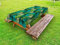 ABAKUHAUS Palmblatt Outdoor-Tischdecke, Tropischen Dschungel Motive, dekorative waschbare Picknick-Tischdecke, 145 x 210 cm, Türkis Farngrün