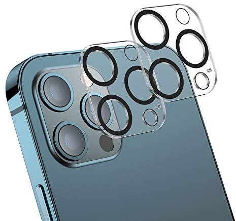 Giftorld [2 Pack] Camera Len Protector for iPhone 12 Pro Max - Screen Protector Tempered Glass, Case Friendly No-Bubble HD Clear Anti-Scratch Camera Lens Screen Protector