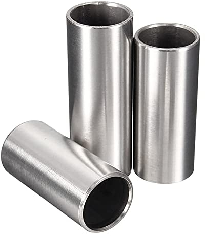 Messe 3 Stück Gitarre Slide Set, bottleneck gitarre, Gitarre Steel Slide, Edelstahl Gitarre Bass Slides Zylinderrohr Gitarre Ton Bar Zubehör für E-Gitarre, Gitarre, Bass, Ukulele - (70/60 / 51mm)